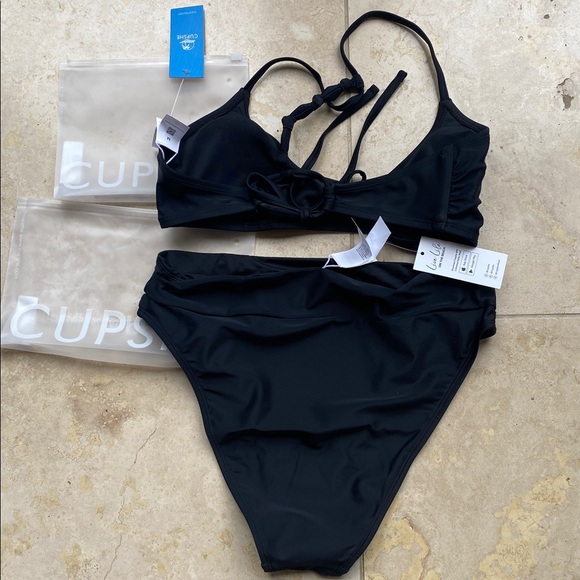 🆕 Cupshe “Stargazing” Black bikini set - Picture 5 of 6